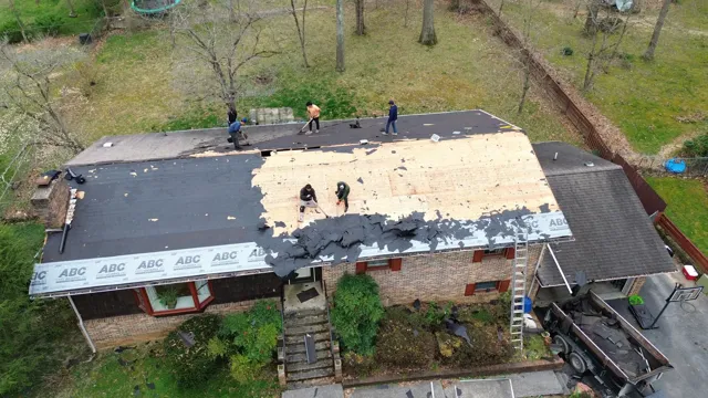 Emergency roofing services project photograph