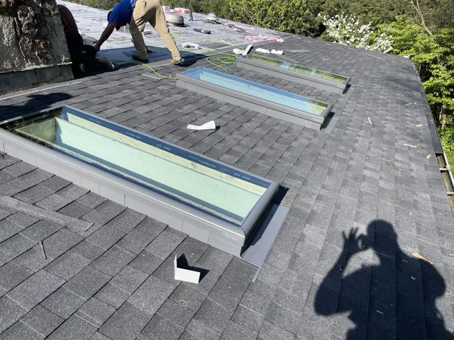 Roof waterproofing project photograph